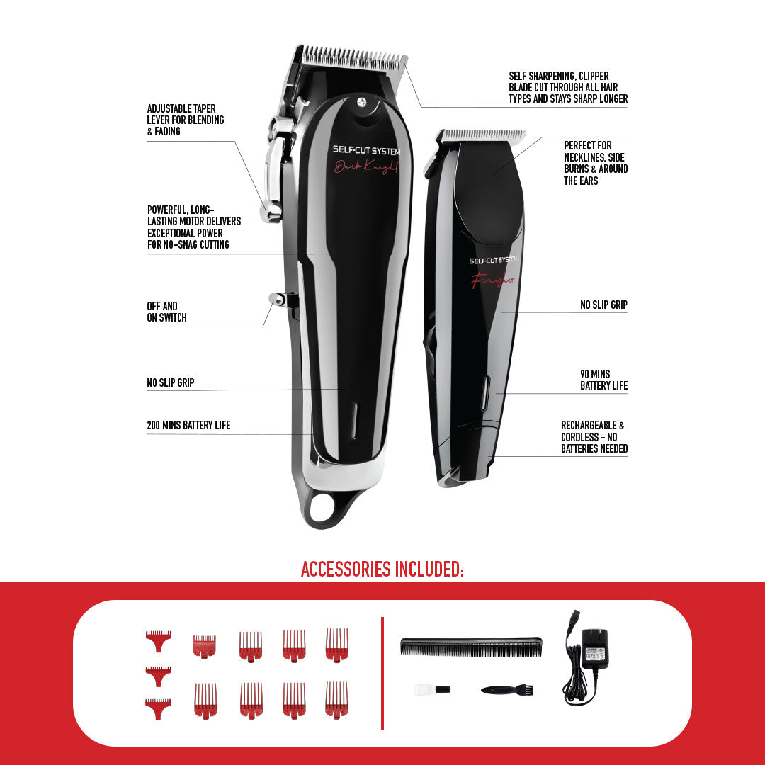 SCS 2.0 Heaven Lights Mirror w/ Cordless Clipper & Trimmer Set