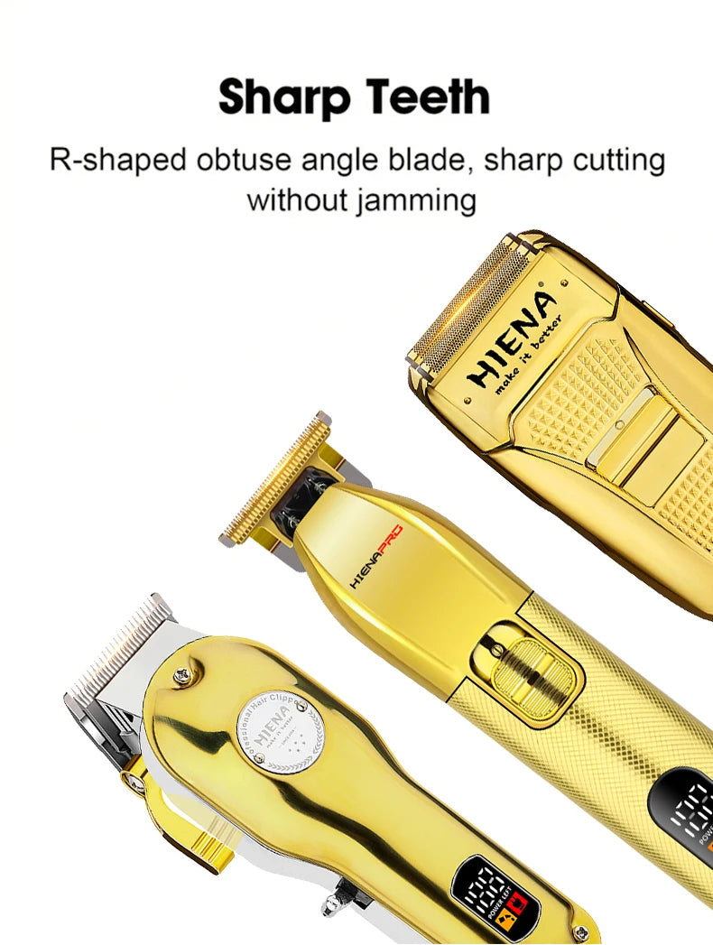 Professional Men's Hair Clipper - Gold Edition